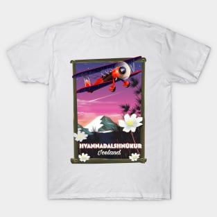 Hvannadalshnúkur Iceland travel poster T-Shirt